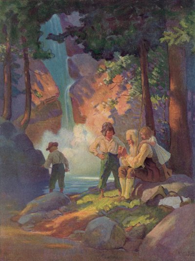 Illustration pour Rip Van Winkle - after Newell Convers Wyeth