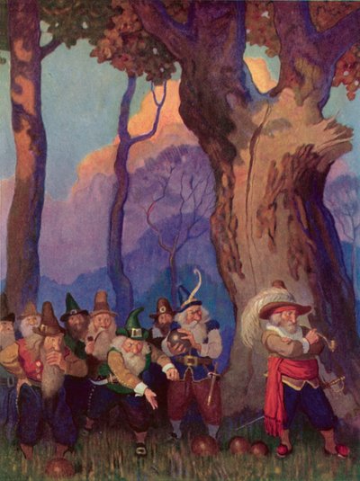Illustration pour Rip Van Winkle - after Newell Convers Wyeth