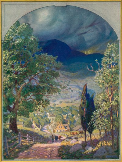 Illustration pour Rip Van Winkle - after Newell Convers Wyeth