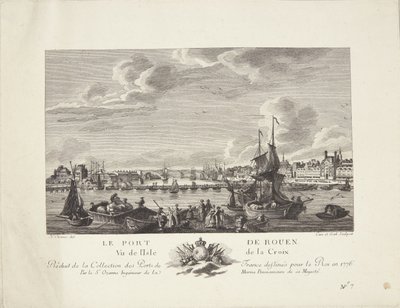 Le port de Rouen - after Nicolas Marie Ozanne