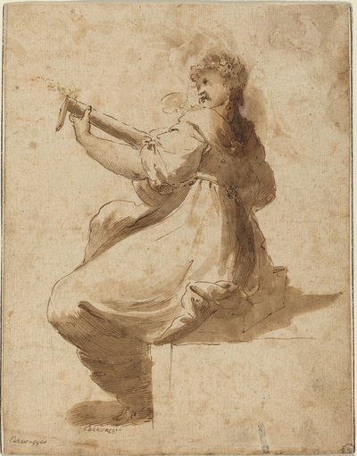 Le joueur de luth - after Orazio Gentileschi