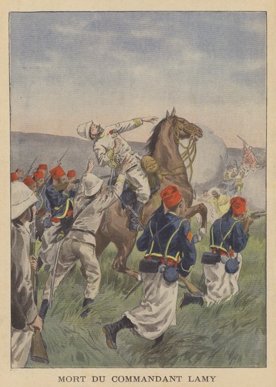 Mort du Major Lamy à la bataille de Kousseri - after Oswaldo Tofani
