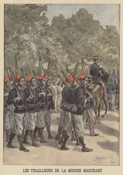 Tirailleurs coloniaux français de la Mission Marchand - after Oswaldo Tofani
