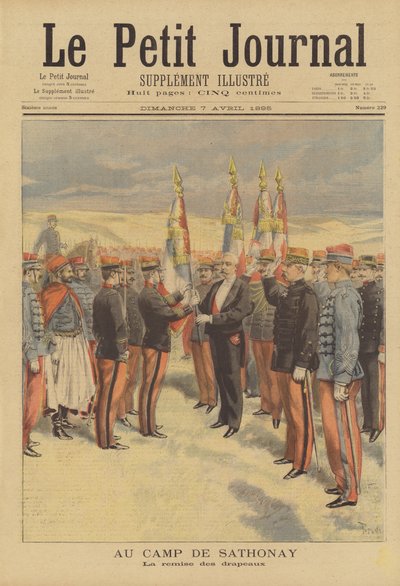 Cérémonie militaire au camp de Sathonay - after Oswaldo Tofani
