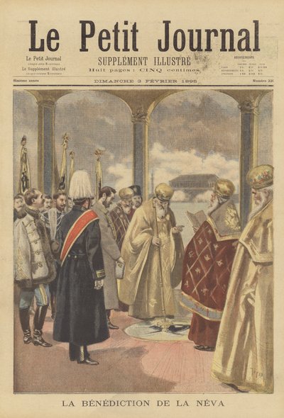 La bénédiction de la rivière Neva - after Oswaldo Tofani