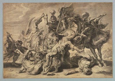 Grande chasse au lion - after Peter Paul Rubens