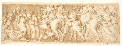Le viol des Sabines, moitié gauche - after Polidoro da Caravaggio