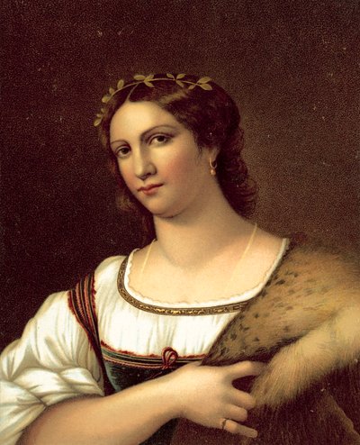 La Fornarina (chromolitho) - after Raphael