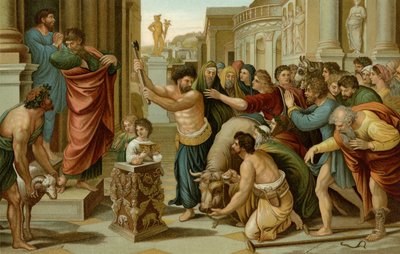Paul et Barnabas à Lystre - after Raphael