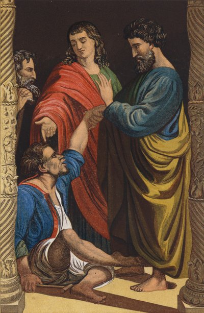 Pierre et Jean guérissant l