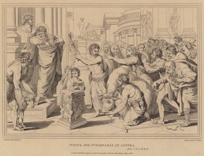 Saint Paul et Saint Barnabé à Lystre, Actes - after Raphael