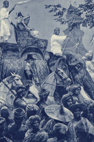 Singapour, les Britanniques entrent dans la ville, rendue par le sultan de Johore en 1824 contre une somme d