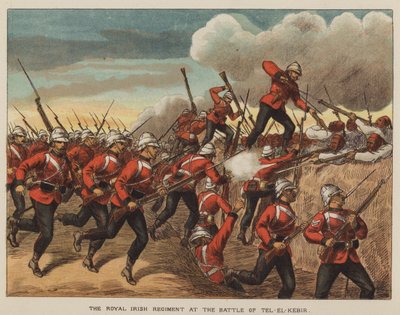 Le Régiment Royal Irlandais à la bataille de Tel-El-Kebir - after Richard Simkin