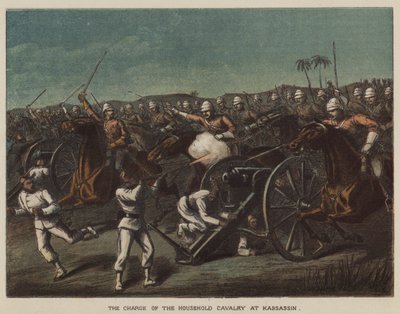 La charge de la cavalerie de la maison à Kassassin - after Richard Simkin