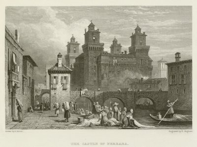 Le Château de Ferrare - Samuel (after) Prout