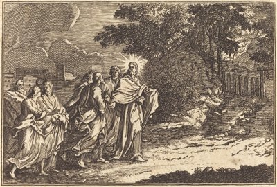 Christ arrive au mont des Oliviers - after Sébastien Le Clerc I