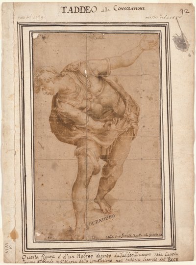 Un Hébreu, de Christ montré au peuple (recto) - after Taddeo Zuccaro
