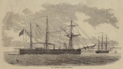 La batterie flottante Glatton - after Thomas Harrington Wilson