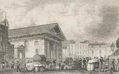 St Pauls Covent Garden, vers 1810 - Thomas Hosmer after Shepherd