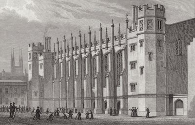 La Nouvelle Salle, Christs Hospital, 1828 - Thomas Hosmer after Shepherd