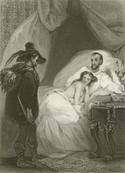 Le Mari, La Femme et Le Voleur - after Tony Johannot
