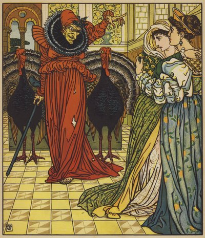 Apparition de la fée du désert - after Walter Crane
