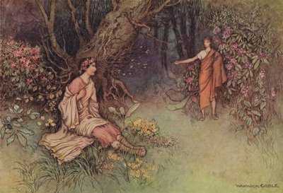 Le Conte du Chevalier - after Warwick Goble