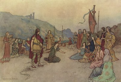 Le Conte de la Femme de Bath - after Warwick Goble