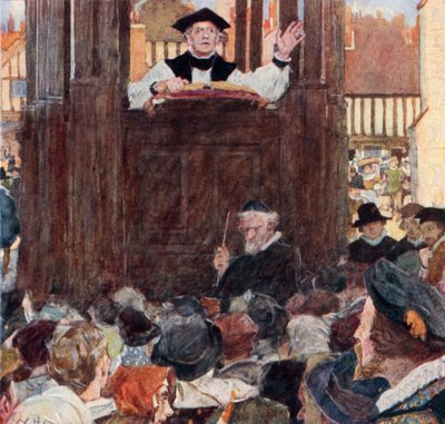 Shakespeare écoute un prédicateur à St Paul