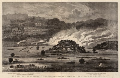 La capture de la forteresse de Sekukuni, vue générale de l