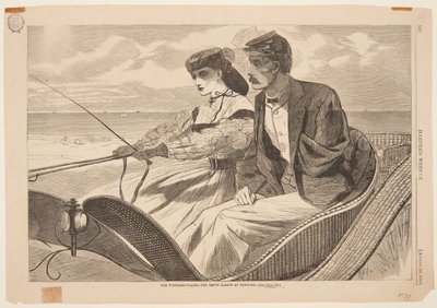 Nos lieux de baignade - La manche vide à Newport - after Winslow Homer