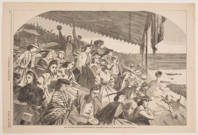 Nos lieux de baignade – Courses de chevaux à Saratoga - after Winslow Homer