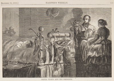 Père Noël et ses cadeaux - after Winslow Homer