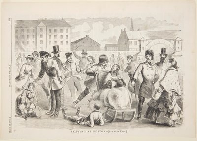 Patinage à Boston - after Winslow Homer