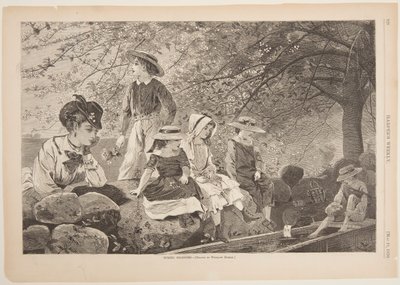 Fleurs de printemps - after Winslow Homer