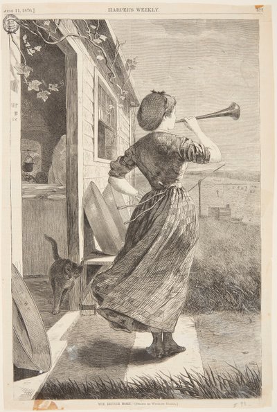 Le cor de dîner - after Winslow Homer