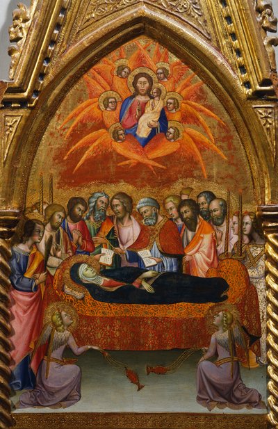 Retable avec scènes de la Vierge : dormition - also Manfredi de Battilori Bartolo di Fredi