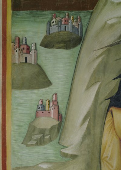 Détail du Massacre des serviteurs et des bergers de Job - also Manfredi de Battilori Bartolo di Fredi