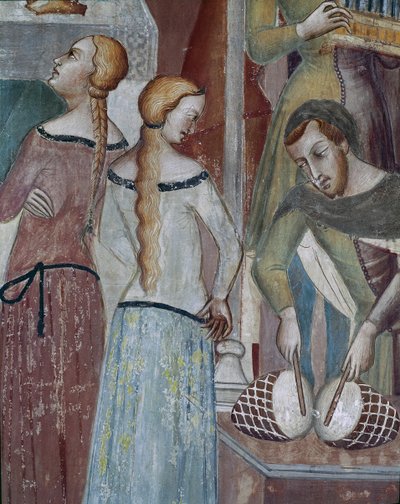 Comment le diable demande à Dieu de tenter Job, en particulier le batteur - also Manfredi de Battilori Bartolo di Fredi
