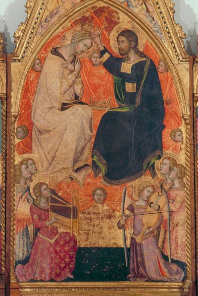 Polyptyque du Couronnement de la Vierge - also Manfredi de Battilori Bartolo di Fredi