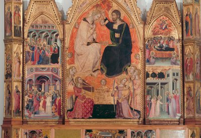 Polyptyque du Couronnement de la Vierge - also Manfredi de Battilori Bartolo di Fredi