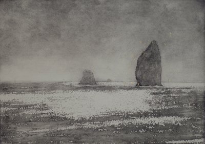 Trinité, 2017, aquatinte et coloration à la main sur papier - angus hampel