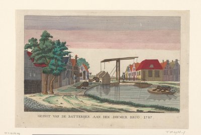 Batterie au pont de Diemer, 1787 - anonymous (attributed to)