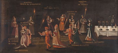 Vœu du faisan (Philippe le Bon et Isabelle au festin du faisan à Lille en 1454) - anonymous (copy after)