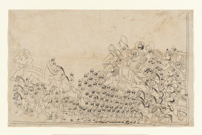 Un souverain en procession - anonymous 