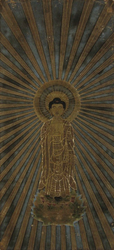 Amida se manifestant dans le corps du dharma des moyens pratiques - anonymous 