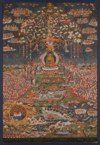 Amitabha, le Bouddha de la Terre Pure occidentale (Sukhavati) - anonymous 