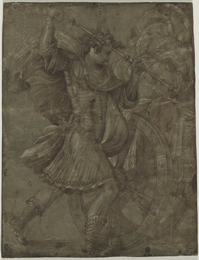 Homme en armure à côté d