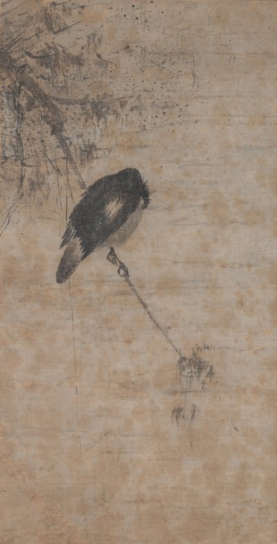 Saule et Pie - attributed to Fachang Muqi
