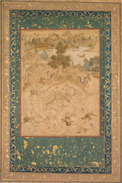 Akbar supervisant la capture d